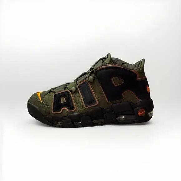 NIKE AIR MORE UPTEMPO '96 ,,CARGO KHAKI/ Black-Pecan'' SIZE US 9.5 (DX2669 300)